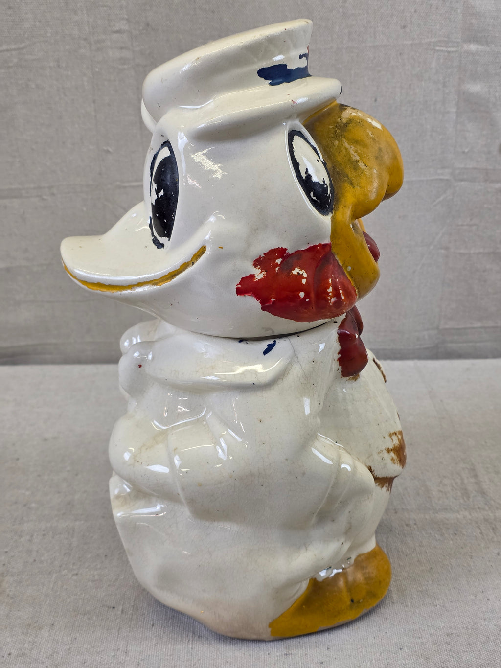 1940's Disney Donald Duck/Joe Carioca Turnabout Cookie Jar - In Store Pickup Only