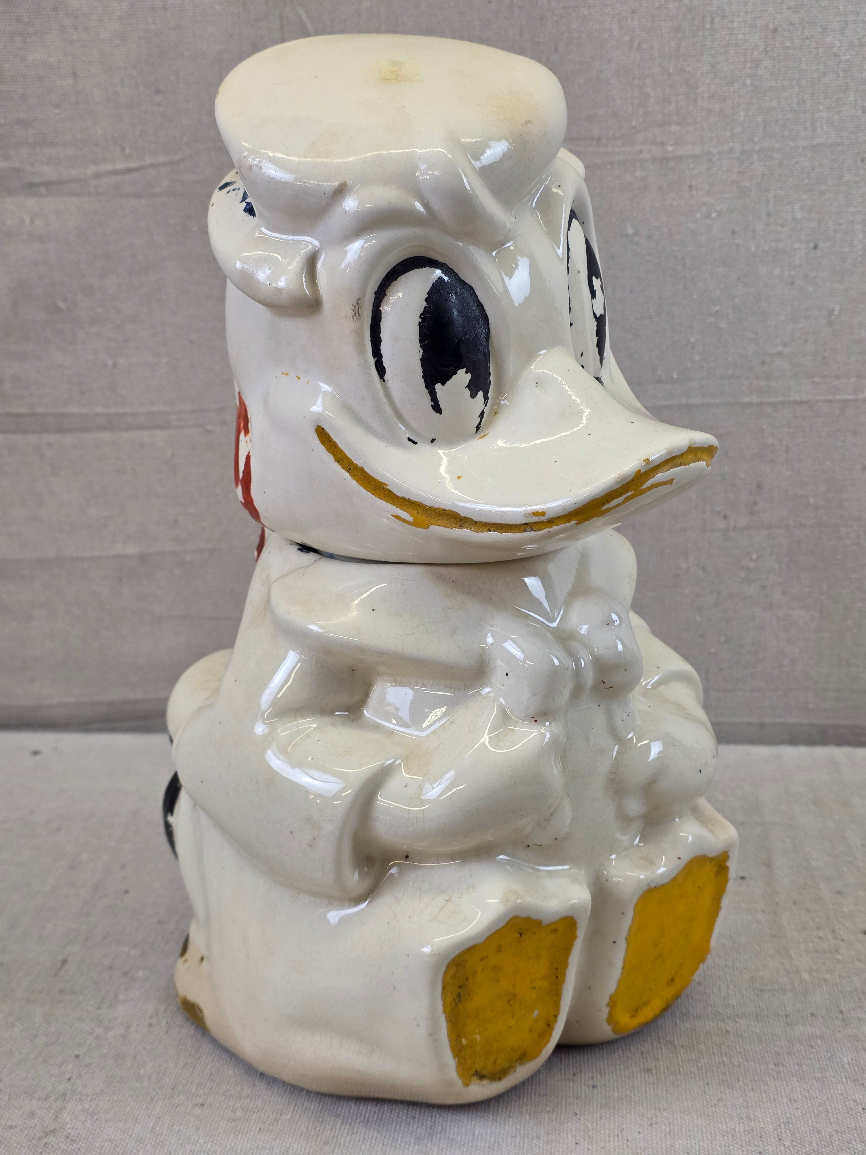 1940's Disney Donald Duck/Joe Carioca Turnabout Cookie Jar - In Store Pickup Only