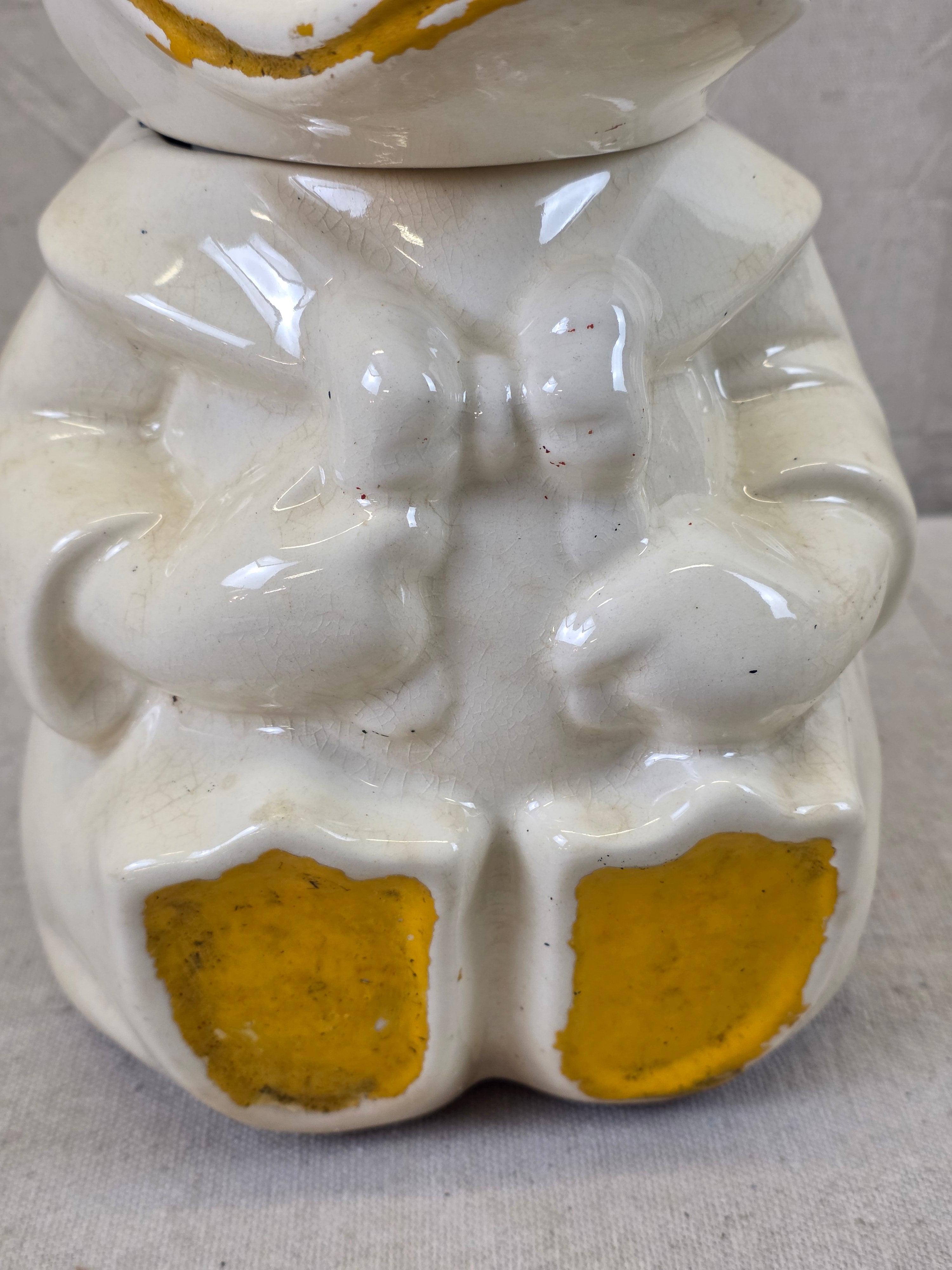 1940's Disney Donald Duck/Joe Carioca Turnabout Cookie Jar - In Store Pickup Only