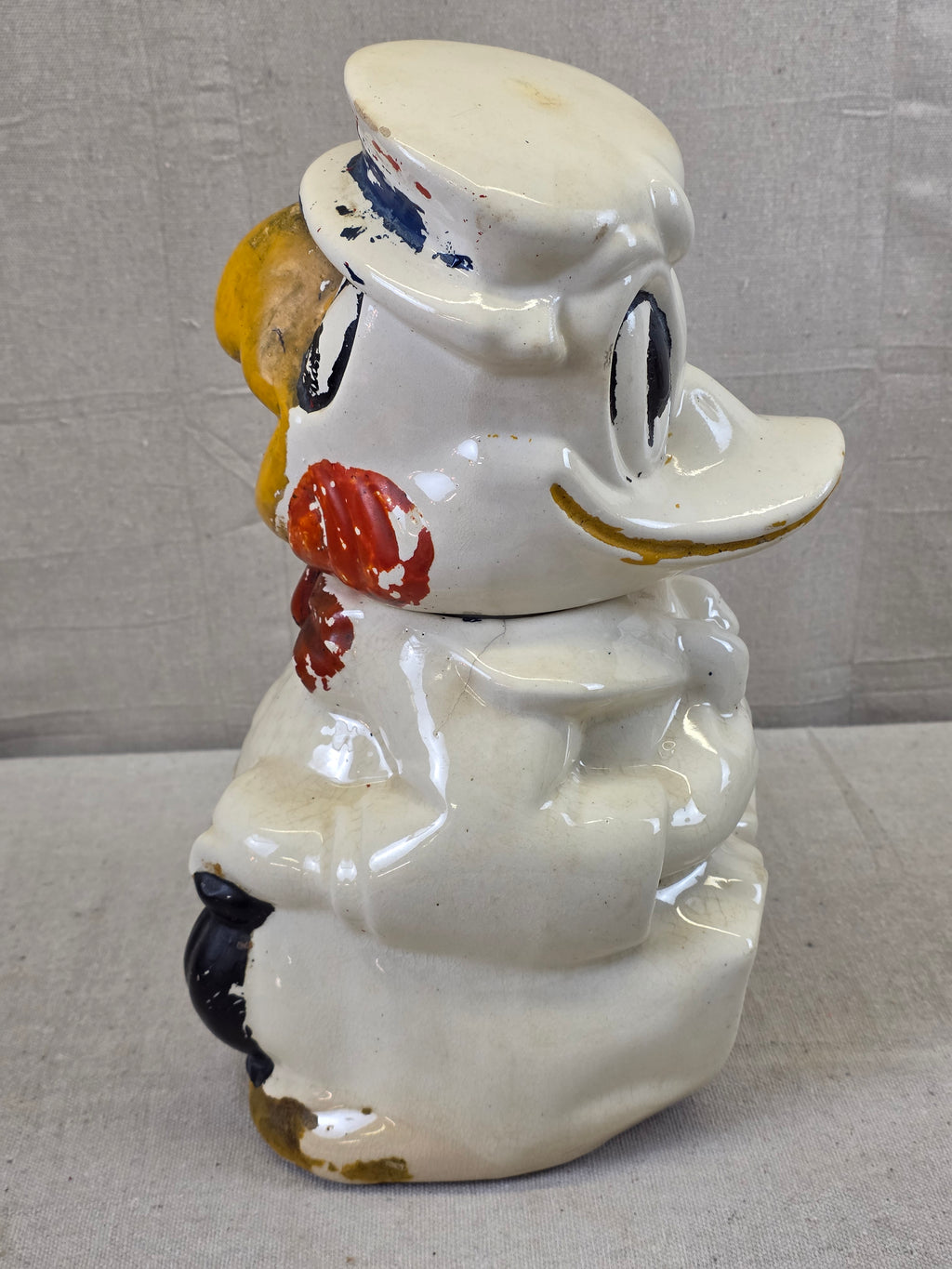 1940's Disney Donald Duck/Joe Carioca Turnabout Cookie Jar - In Store Pickup Only