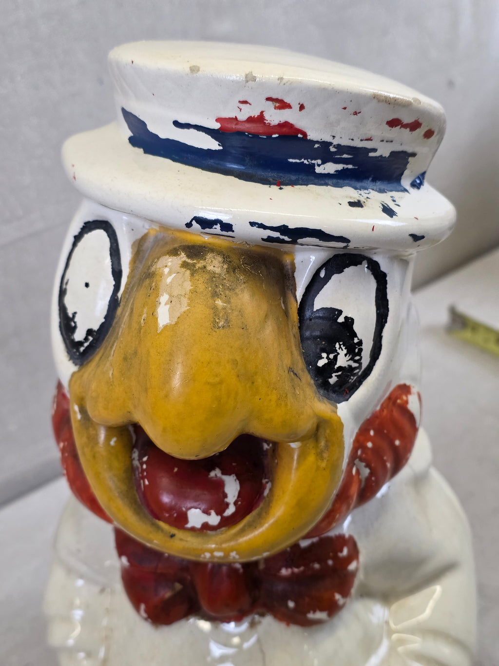 1940's Disney Donald Duck/Joe Carioca Turnabout Cookie Jar - In Store Pickup Only