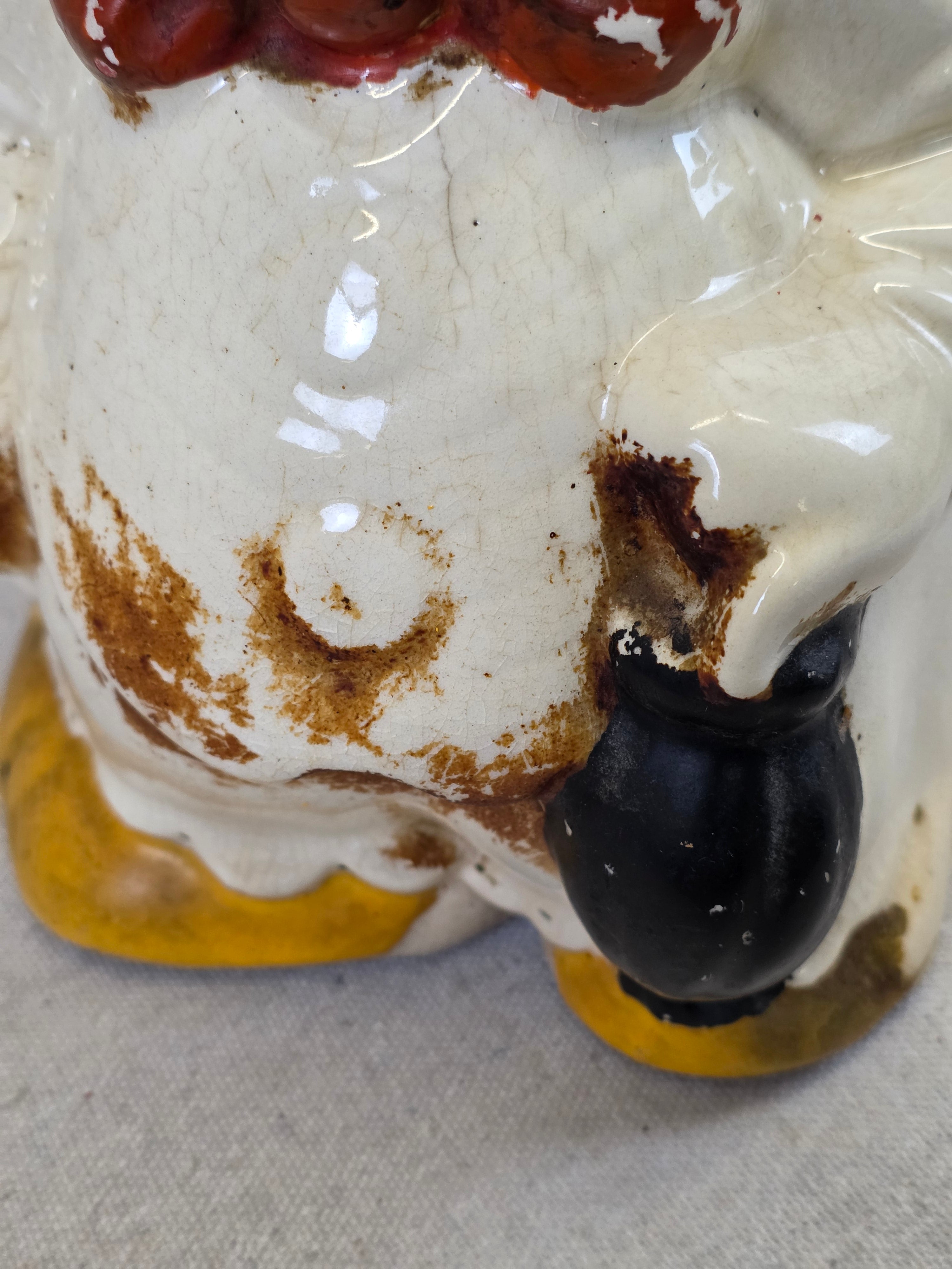 1940's Disney Donald Duck/Joe Carioca Turnabout Cookie Jar - In Store Pickup Only